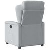 vidaXL Fauteuil inclinable Gris clair Tissu