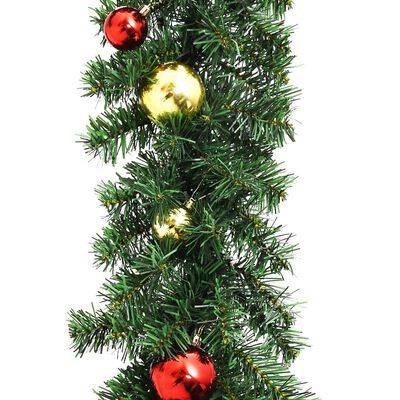 vidaXL Guirlande de Noël décorée avec boules 20 m