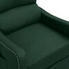 vidaXL Fauteuil Vert fonc&eacute; Tissu