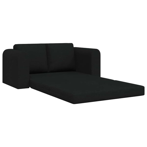 vidaXL Canap&eacute;-Lit 60cm Noir tissu