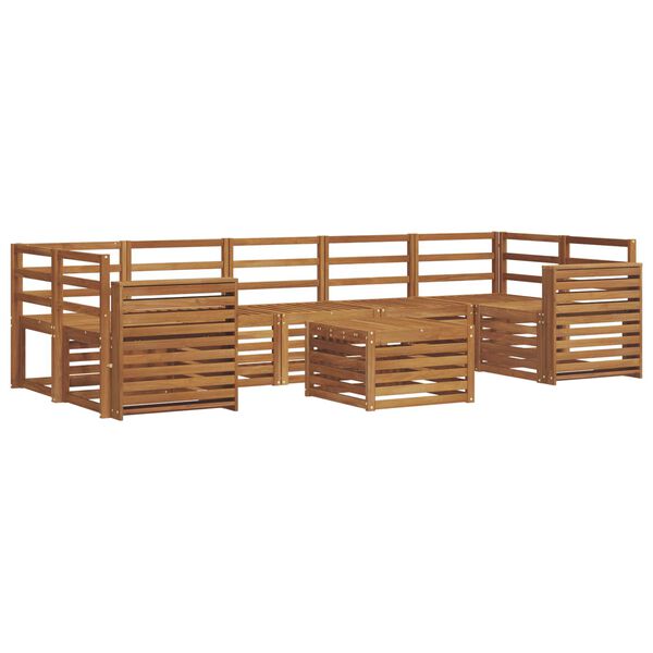 vidaXL Ensembles de canap&eacute;s 8 pcs Naturel Bois d'Acacia Massif