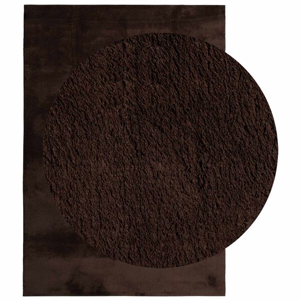 vidaXL Tapis de surface HUARTE Marron 230 x 160 cm Polyester
