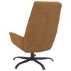 vidaXL Chaise de relaxation Marron Velours