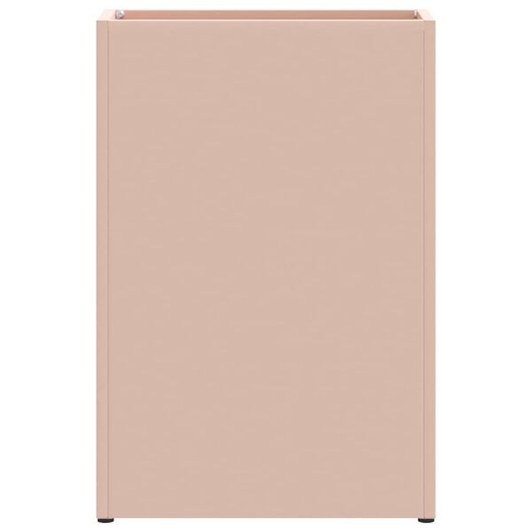 vidaXL Porte-parapluie avec stockage Rose 28 x 12 x 41 cm Acier