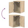 vidaXL Armoires de garage 2 pcs ch&ecirc;ne sonoma bois d'ing&eacute;nierie
