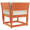 vidaXL Salon de jardin 8 pcs avec coussins cire marron bois pin massif