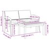 vidaXL Ensemble bistrot 2 pcs Huile Naturelle Bois d'Acacia Massif