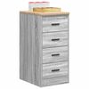 vidaXL Armoire de rangement de garage sonoma gris 40x51x85 cm bois pin