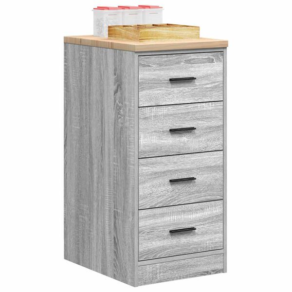vidaXL Armoire de rangement de garage sonoma gris 40x51x85 cm bois pin
