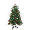 vidaXL Sapin de No&euml;l artificiel Vert 150 cm PVC, m&eacute;tal et plastique