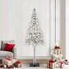vidaXL Sapin de No&euml;l avec 300 LED Blanc 210 cm PE et Acier