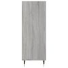 vidaXL Buffet sonoma gris 34,5x32,5x90 cm bois d'ing&eacute;nierie