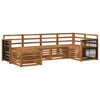 vidaXL Ensemble de canap&eacute;s d'ext&eacute;rieur 6 pc Naturel