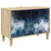 vidaXL Meuble TV RAALTE 69 x 33 x 50 cm Sonoma Bois d'ing&eacute;nierie
