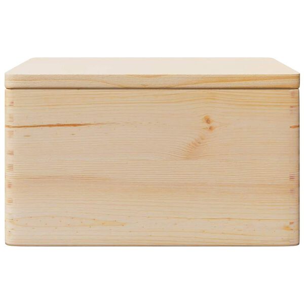 vidaXL Boîte en bois avec couvercle 40x30x23 cm bois de pin massif