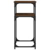 vidaXL Table console chêne marron 75x35,5x75 cm bois d'ingénierie