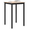 vidaXL Table de bar Naturel 70 x 70 x 105 cm Bois de pin massif