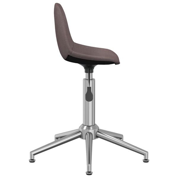 vidaXL Chaise pivotante de bureau Taupe Tissu
