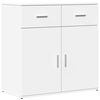 vidaXL Buffets 2 pcs blanc 79x38x80 cm bois d&rsquo;ing&eacute;nierie
