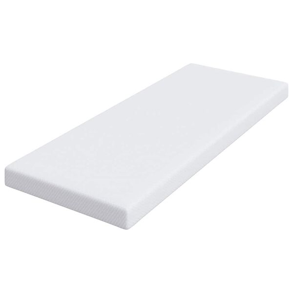 vidaXL Surmatelas Blanc 80 x 200 cm Tissu Jacquard