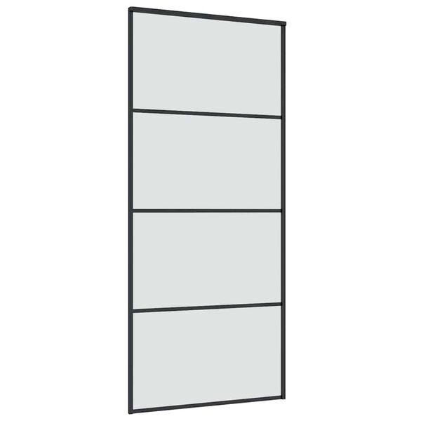 vidaXL Porte coulissante avec kit de quincaillerie 90x205 cm Verre ESG