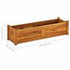 vidaXL Lit sur&eacute;lev&eacute; de jardin Bois d'acacia 100x30x25 cm