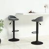 vidaXL Tabourets de bar lot de 2 gris fonc&eacute; velours
