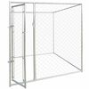 vidaXL Cages pour chiens Argent 192 x 192 x 195 cm Acier galvanis&eacute;