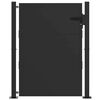 vidaXL Porte de Jardin Noir 110 x 155 cm Acier enduit de poudre