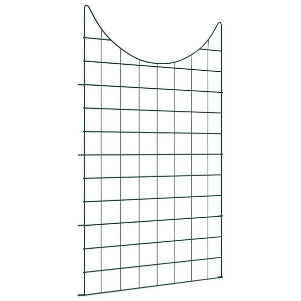 vidaXL Ensemble de clôture de jardin 8 pcs Vert 50 x 80 cm Acier