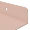 vidaXL &Eacute;tag&egrave;re flottante 2 pcs Rose 30 x 9 x 2,5 cm Acier