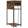 vidaXL Cabinet de chevet Ch&ecirc;ne fum&eacute; 41 x 28 x 76 cm Bois d'ing&eacute;nierie