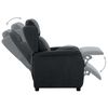 vidaXL Fauteuil inclinable Gris foncé Tissu