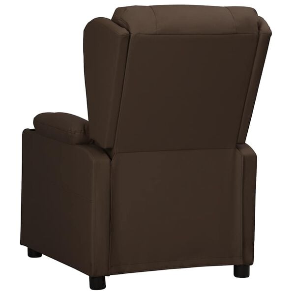 vidaXL Fauteuil Marron Similicuir