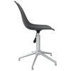 vidaXL Chaises pivotantes à manger lot de 2 gris clair PP