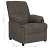 vidaXL Fauteuil inclinable gris fonc&eacute; tissu microfibre