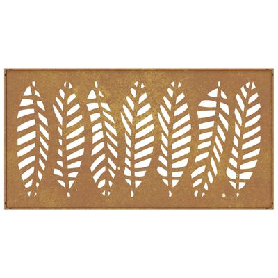 Décoration Murale Jardin Acier Corten 55x55cm - Motif Arbre Design Creux | Décoration Extérieure Rustique