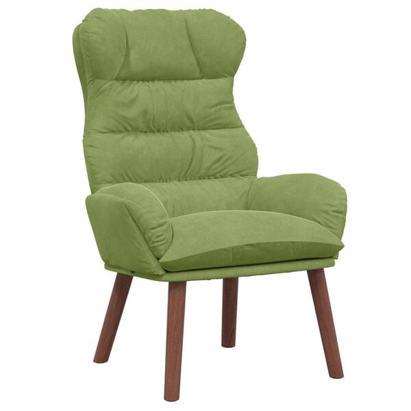 vidaXL fauteuil Vert clair 69 x 74 x 93 cm Velours