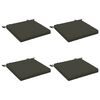 vidaXL Coussins de si&egrave;ge SOEST 4 pc 100 % polyester Anthracite