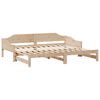 vidaXL Lit de jour et lit gigogne sans matelas 80x200 cm bois massif