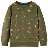 Sweatshirt pour enfants kaki 104