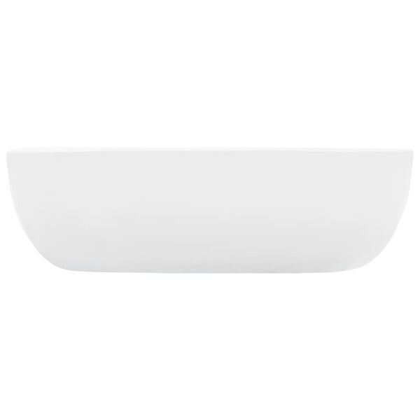 vidaXL Lavabo 45,5x32x13 cm C&eacute;ramique Blanc