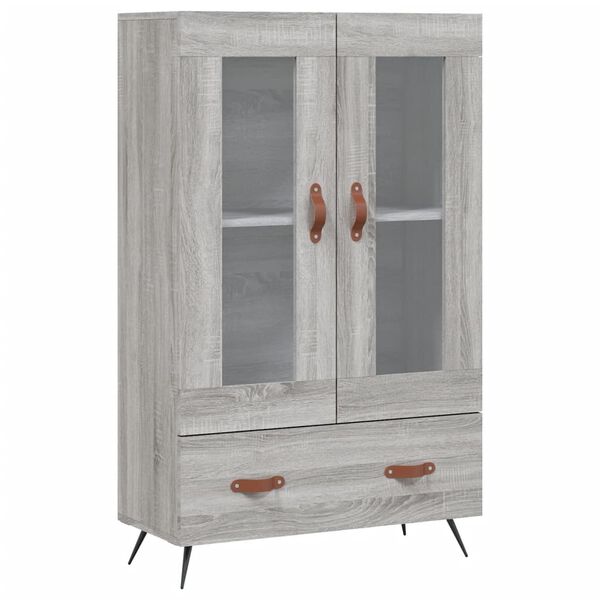 vidaXL Buffet haut sonoma gris 69,5x31x115 cm bois d'ing&eacute;nierie