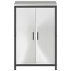 vidaXL Rangement de cuisine avec &eacute;tag&egrave;re Argent 60 x 50 x 92 cm Acier