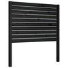 vidaXL T&ecirc;te de lit Noir 81x4x100 cm Bois massif de pin