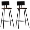 vidaXL Ensemble de bar 3 pcs Blanc