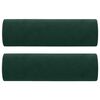 vidaXL Canap&eacute; 3 places avec oreillers vert fonc&eacute; 180 cm velours