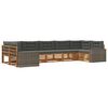 vidaXL Ensemble de canap&eacute;s d'ext&eacute;rieur 7 pc Naturel et Anthracite