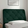vidaXL Coussin de t&ecirc;te de lit vert fonc&eacute; 90 cm velours