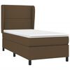 vidaXL Sommier &agrave; lattes de lit avec matelas Marron fonc&eacute; 90x200 cm